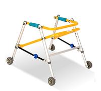 Déambulateur Fauteuil Roulant Rollator Walkers Déambulateur roulant portable pour enfants atteints de paralysie cérébrale, fracture, entraînement des membres inférieurs, déambulateur pliable à hauteur
