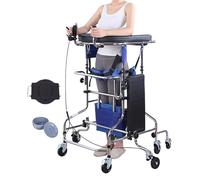 Déambulateur for personnes âgées avec siège, léger, siège amovible, avec toilettes, 8 roues for éviter le retournement, adapté aux patients victimes d'AVC et de fractures