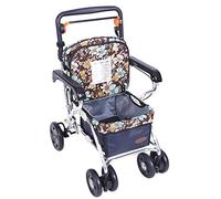 Déambulateur Léger Et Pliable À 6 Roues Avec Frein À Tige/Chariot De Courses Pliable/Siège De Marche Pour Personnes Âgées Et Personnes Âgées Pouvant Acheter De La Nourriture Pour Aider À Pousser Un P