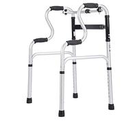 Déambulateur léger, pliable et réglable pour la conduite des personnes handicapées Aide à la marche Béquilles auxiliaires Main courante étoile de lumière