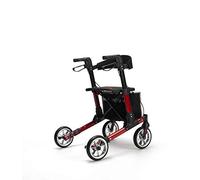Déambulateur léger Vermeiren, pliable, jusqu'à 136 kg, Rouge, Aluminium, Adulte