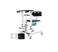 Déambulateur Machine de déplacement, dispositif de soins aux personnes âgées, chaise de déplacement multifonctionnelle, repos au lit, transfert de patients Déambulateur étroit(Noir)