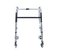 Déambulateur pliable à 4 roues, déambulateur à roulettes vertical, déambulateur à roulettes pour personnes âgées avec roues, léger et pliable à quatre roues, pour personnes âgées