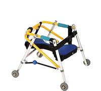 Déambulateur Pliable À Quatre Roues, Réglable En Hauteur Et Directionnel, Avec Siège, Pour Enfant Souffrant De Paralysie Cérébrale, Rééducation Des Membres Inférieurs, Cadre De Verticalisati