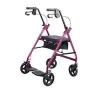 Déambulateur Pliable avec Siège Et Sac De Rangement, Freins Verrouillables, Chaise De Transport en Fauteuil Roulant pour Personnes Âgées - Hauteur Réglable - Chariot (#1) (#1)