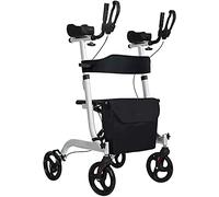 Déambulateur pliable et léger avec accoudoir et siège rembourrés, aides à la mobilité à hauteur réglable avec sac de rangement pour personnes âgées, adultes désireux de
