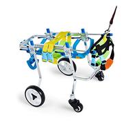 Déambulateur pliable, fauteuil roulant pour chien à 4 roues, fauteuils roulants réglables pour petits chiens, rééducation des pattes arrière, roues de marche pour promeneur de chien, aide à monter le