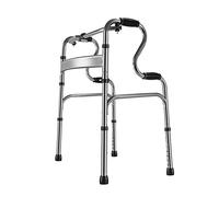 Déambulateur pliable portable en aluminium avec accoudoir pour personnes âgées, handicapées, cadre de marche pliable et adultes en convalescence - Léger, hauteur réglable, conception robuste, utilisa