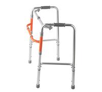 Déambulateur pliable pour personnes âgées, main courante, cadre de rééducation, aide à la marche, entraînement des membres inférieurs, roulement 100 kg/stable, antidérapant, léger et économe en