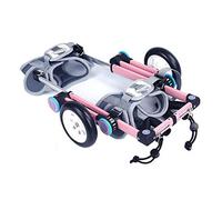 Déambulateur pliable, roues de marche, petit fauteuil roulant pour pattes arrière, chariot de marche pour chien, fauteuil roulant pour pattes postérieures handicapées, chat/chien/chiot, promenade en