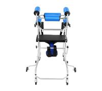 Déambulateur portable 3 en 1 pour personnes âgées avec paralysie cérébrale, portable 100 kg, design réglable, réhabilitation hémiplégie, pour adultes