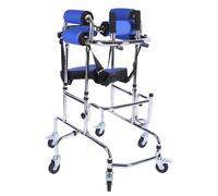 Déambulateur portable pour personnes atteintes de paralysie cérébrale, réglable en hauteur, 6 roues, avec cadre en acier inoxydable, aide à la marche pour personnes handicapées, convient à t