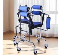 Déambulateur portatif à roulettes pour personnes atteintes de paralysie cérébrale, déambulateur étroit et léger, aide à la marche avec siège rabattable, équipement auxiliaire pour personnes
