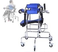 Déambulateur portatif pour personnes handicapées, paralysie cérébrale, hémiplégie, accident vasculaire cérébral, rééducation, verticalisateur, 6 roues