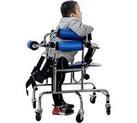 Déambulateur pour enfants atteints de paralysie cérébrale, aide à la marche pour personnes atteintes de paralysie cérébrale avec roues, rollator de rééducation, support vertical pour l'entra