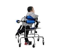Déambulateur pour enfants atteints de paralysie cérébrale, coussin portable pour enfants atteints de paralysie cérébrale, rollator mobile à 6 roues et siège, hauteur et largeur réglables, su