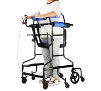Déambulateur pour enfants atteints de paralysie cérébrale, déambulateur vertical avec freins à main, rollator pliable pour personnes âgées et handicapées, hauteur réglable pour la rééducatio