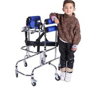 Déambulateur pour enfants atteints de paralysie cérébrale, rollator portable de rééducation pour la paralysie cérébrale, cadre de marche, aide à la rééducation des membres inférieurs avec 6