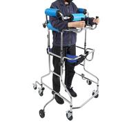 Déambulateur pour personnes âgées 8 roues 6 avec freins Charge maximale 100 kg Déambulateur étroit pour appartement 10 cm Diamètre de la roue 5 niveaux Largeur 10 niveaux Hauteur pour 150-180 cm