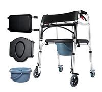 Déambulateur pour personnes âgées à 4 roues léger avec siège pour personnes âgées Aide à la mobilité réglable pour handicap, C étoile de lumière