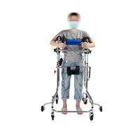 Déambulateur pour personnes âgées, Cadre Debout Rééducation D'hémiplégie, hauteur réglable, anti-recul, entraînement des membres inférieurs, aide à la marche pour les personnes handicapées