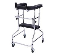 DéAmbulateur RééDucation RéGlable DéAmbulateur RééDucation Personnes âGéEs 4 Roues + Coussin D'Assise ConçU Pour Les Personnes âGéEs HandicapéEs Et Les Patients Victimes D'Un Avc Basic