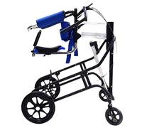 Déambulateur roulant réglable avec support debout et double frein pour une meilleure mobilité et un entraînement des membres inférieurs