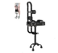 Déambulateur télescopique monojambe, béquille de genou, support de mobilité du genou for les personnes âgées blessées ou ayant subi une fracture de la cheville(Left)