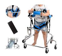 Déambulateur Vertical À Roulettes Pour Adultes, Enfants Et Personnes Âgées, Appareil De Marche Hémiplégique, Grand, Avec Siège Et Dossier Rembourrés Extra Larges