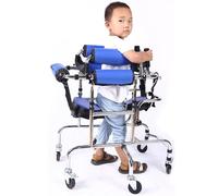 Déambulateur vertical portable pour paralysie cérébrale, largeur réglable, avec support en éponge entièrement enveloppé, accoudoirs et supports, 100 kg, aide à la marche pour la rééducation,