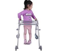 Déambulateur Vertical pour Enfants avec 4 Roues Et Siège Rembourré, Déambulateur Médical Pliable Réglable pour Bébés pour Enfants Handicapés Et Hôpitaux, Small