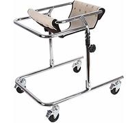 Déambulateur Vertical Pour Enfants, Cadre De Marche Pliable En Acier, Entraînement De Rééducation Avec Siège Et Roues, Supporte Jusqu'À 220 Lb (Beige S)