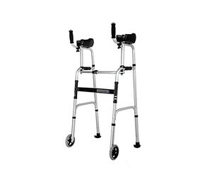 Déambulateur vertical ultra étroit avec roulettes, déambulateur pliable pour une mobilité et une stabilité accrues pour les personnes âgées et les adultes