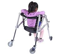 Déambulateurs 4 Roues pour Enfants Dispositif d'entraînement des Membres inférieurs Pliable Aide à la Marche assistée pour Les Personnes handicapées fracturées Roue Universelle Marche des Membres inf