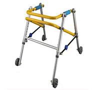 Déambulateurs. Cadre de marche, aide à la marche for enfants à 4 roues, entraînement, pliable, cadre de support auxiliaire debout, réglage de la hauteur pliable(Large (64.5cm)