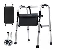 Déambulateurs pour personnes âgées, béquilles, équipement d'entraînement de rééducation, léger, multifonction, aide à la mobilité réglable pour handicap, F étoile de lumière