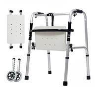 Déambulateurs pour personnes âgées, béquilles, équipement d'entraînement de rééducation, léger, multifonction, aide à la mobilité réglable pour handicap, étoile de lumière D