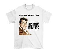 Dean Martin Mambo Italiano Gift for Fan Short Sleeve ShirtWhiteXL