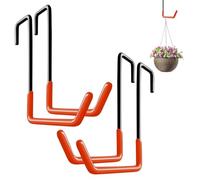 DEANKEJI 4 Pièces en Forme de Crochet s, Adaptées aux Crochet en s D'une épaisseur ne Dépassant pas 5 cm, Accroche Velo Mural Solide pour Suspendre des Vélos, des Pots de Fleurs et des Jardinage