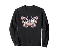 Deanna Butterfly - Word Art personnalisé avec nom Mignon Sweatshirt