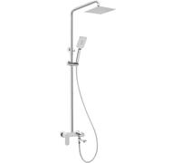 Deante Alpinia ensemble de douche mural avec douche pluie chrome NAC_01AM