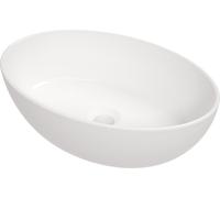 Deante Alpinia lavabo 45.5x31 cm ovale à poser blanc CGA_6U4S