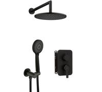 Deante Arnika ensemble de douche encastré avec douche pluie noir BXYZNQAM
