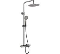 Deante Arnika ensemble de douche mural avec douche pluie graphite NAC_D1QK