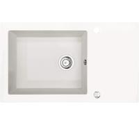 Deante Capella évier en verre et granit 86x50 cm blanc ZSC_AW2C