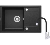 Deante Corio évier avec mitigeur graphite/acier ZRCP2113