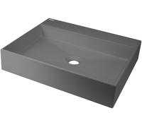 Deante Correo lavabo 50x40 cm rectangulaire à poser anthracite mat CQR_TU5S