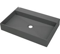 Deante Correo lavabo 60x40 cm rectangulaire à poser anthracite mat CQR_TU6S