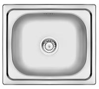 Deante Doppio évier en acier inoxydable avec siphon 48x43 cm acier ZEN_0103