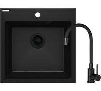 Deante Evora évier avec mitigeur noir/noire ZQJ_NN103